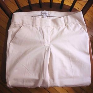 J. Crew Cafe Capri in Cream